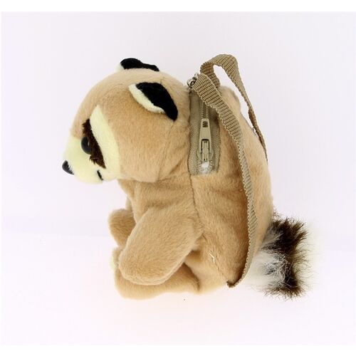 Raccoon Backpack Keychain 11CM