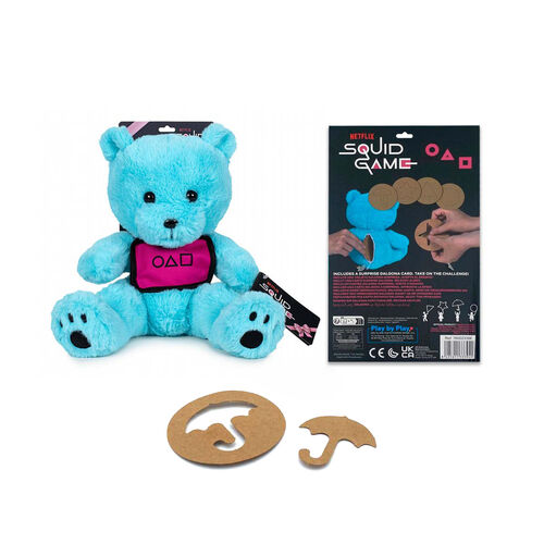 SQUID GAME TEDDY BEAR 25CM BACKING CARD