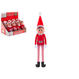 RED LONG LEG SOFT BODY VINYL FACE GIRL ELF WITH HAT 30cm