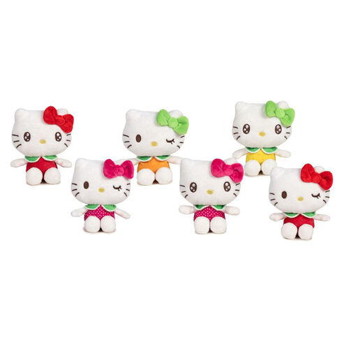 Hello Kitty beans fruits scented 6mod  asst 12cm in display