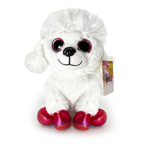 BEE PLUSH WHITE BICHON FRISE 23cm